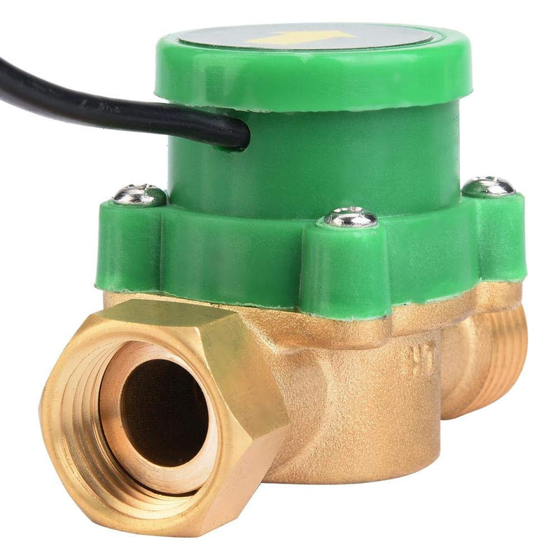 Water Flow Switch, 220V 1.5A G1/2-G1/2 Thread Water Pump Flow Sensor Electronic Pressure Automatic Control Switch 220V