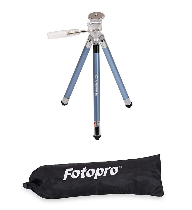 Fotopro Tripod for iPhone, 39.5 Inch Phone Tripods, Lightweight Tripod with Bluetooth Remote/Smartphone Mount, Portable Tripod for Samsung, Huawei (Blue) 39.5 " Phone Tripod
