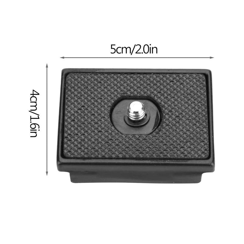 Acouto Quick Release Plate for Camera Tr with 1/4'' Screw Mount Fit for Manfrotto 3157N 3030 3130 3160 3262QR Aluminum Alloy + Rubber