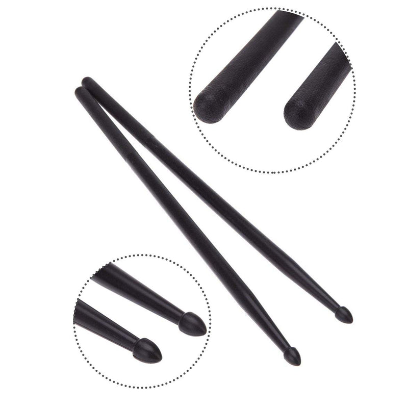 Timiy Professional Drum Sticks Drum Brushes Set-1 Pair 5A Drum Sticks, 1 Pair Drum Rod Brushes Sticks, 1 Pair Drum Nylon Sticks with Storage Bag,1 Pair Drum Wire Brushes Retractable Drum Stick Brush,