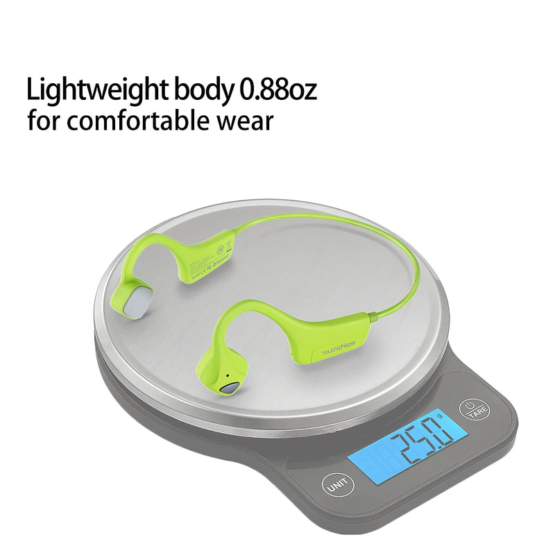 [AUSTRALIA] - YouthWhisper-Bone Conduction Headphones Bluetooth - Headset Wireless with Microphones, Open-Ear, Lightweight Sweat-Proof for Sports Running Fitness Yoga Green 