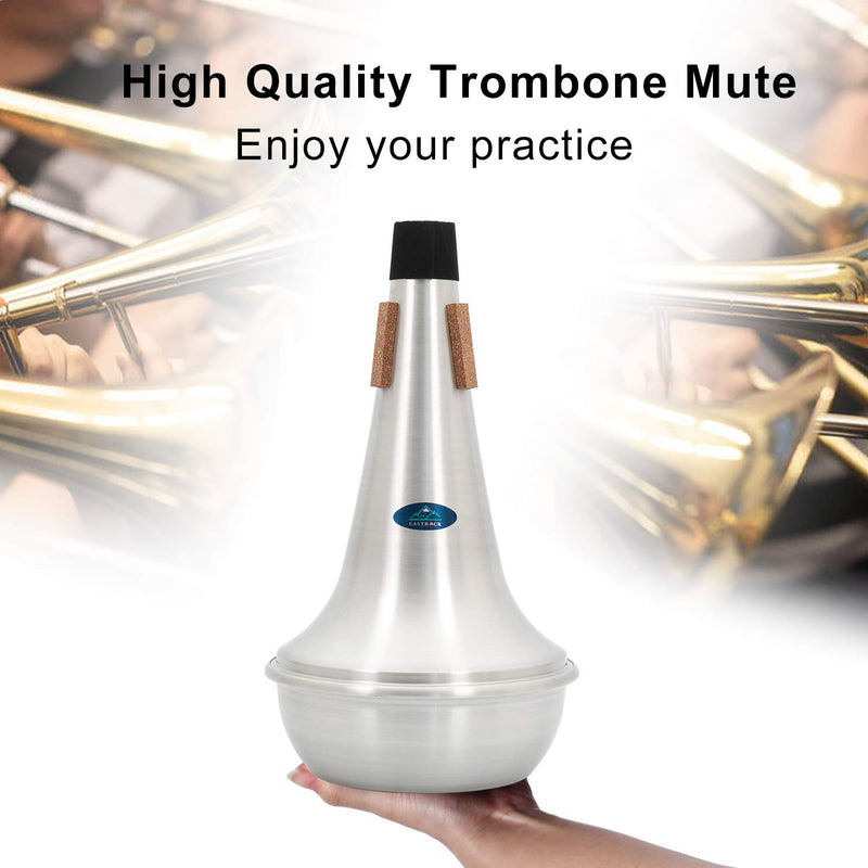 EASTROCK Lightweight Aluminum Trombone Practice Mute Trombone Straight Mute