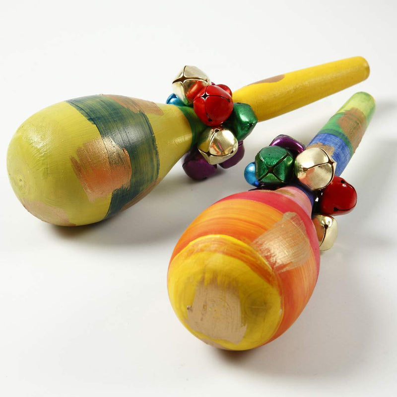 Wood Rattle/Maracas, H: 20 cm, 1 pc