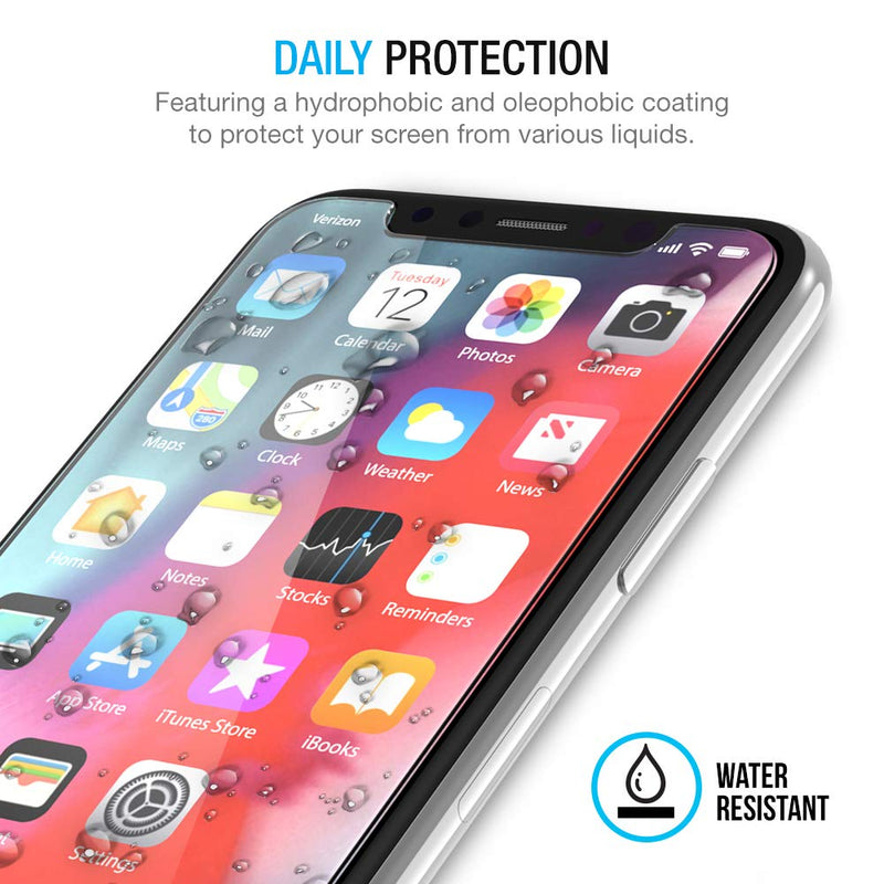 Maxboost Screen Protector for Apple iPhone Xs & iPhone X & iPhone 11 Pro (3 Packs, Clear) 0.25mm Tempered Glass Screen Protector with Advanced Clarity [3D Touch] Work w/Most Case 99% Touch Accurate