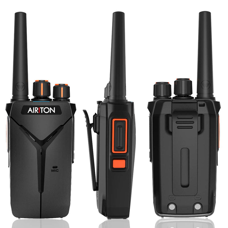 2 Pack AIRITON AI-1 Two Way Radio License Free 16CH CTCSS VOX Ham Amateur Radio Portable Rechargeable Walkie Talkie