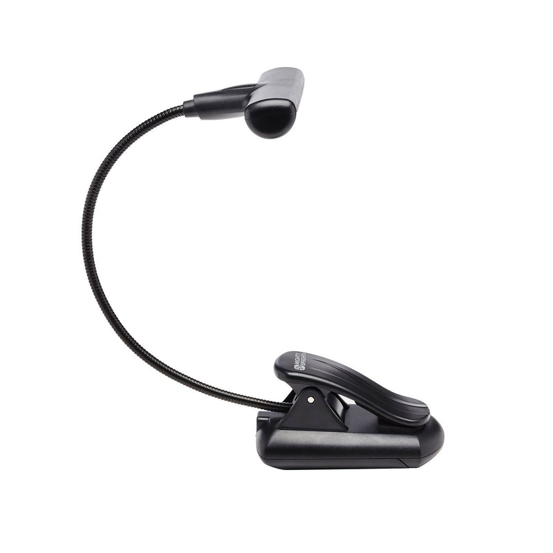 The Original Mighty Bright HammerHead Clip On Music Stand Light, 6 Bright White LEDs, Flexible, Durable, 2 Brightness Settings, Includes Gig Bag, Battery Life of 15 Hours or Powered by AC Adapter