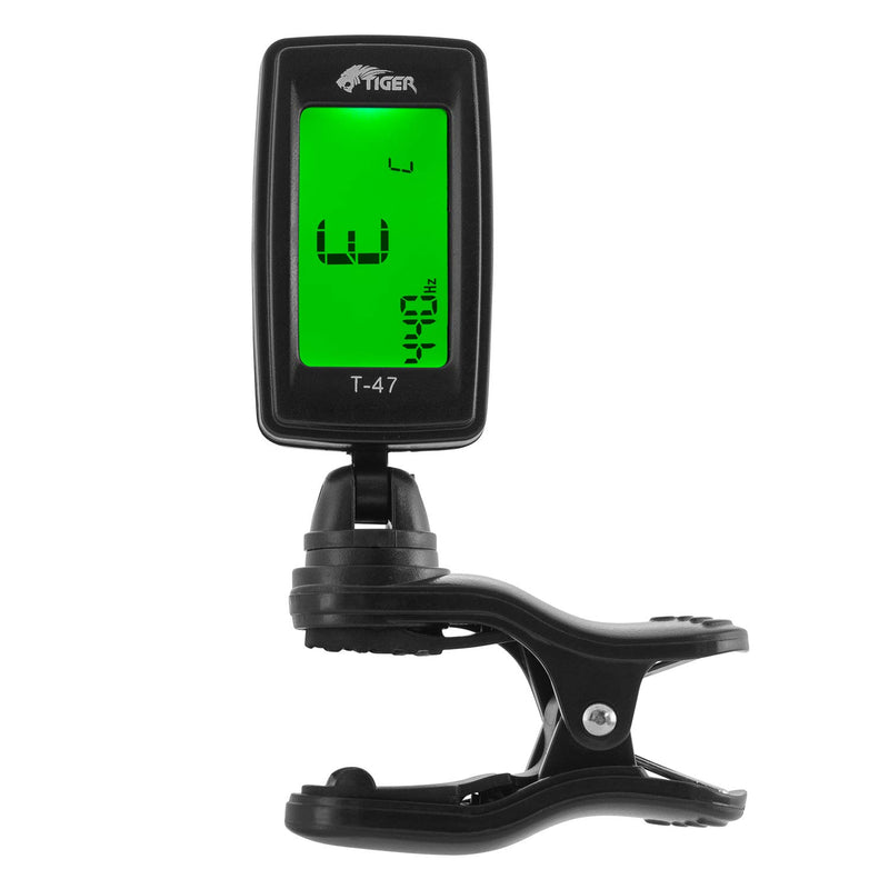 Tiger Guitar Tuner - Clip On Chromatic Tuner T-47