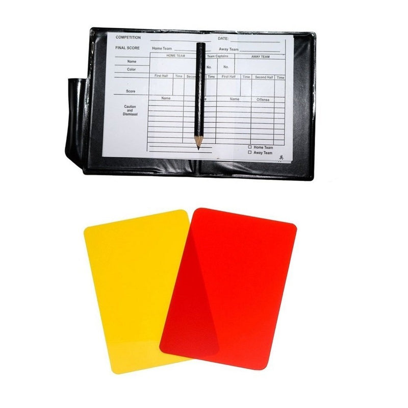 Friencity Referee Card Set Red Yellow Cards and 2 PCS Metal Stainless Steel Whistles with Lanyard, Loud Crisp Sound Whistles Great for Coaches, School Sports, Football, Rugby, Cricket, Tennis