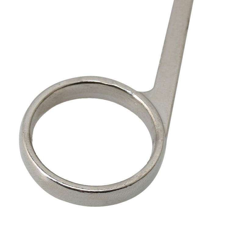 Yibuy 80mm Bb Trumpet Valve Slide Finger Ring for Trumpet Replacement Silver