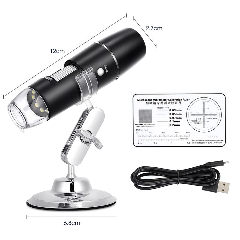 Microscope, Pocket Microscope, Digital Camera Microscope, USB Microscope, Portable Microscope Convenient for Laboratory Education