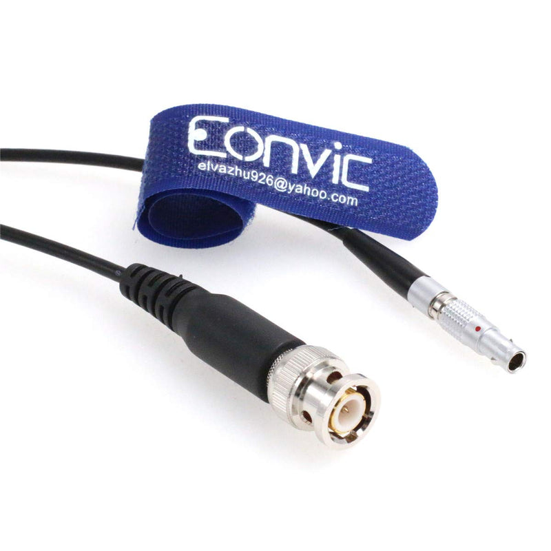Eonvic Red Epic Scarlet BNC to 4pin Nor1438 Audio Timecode Adapter Cable Black Cable