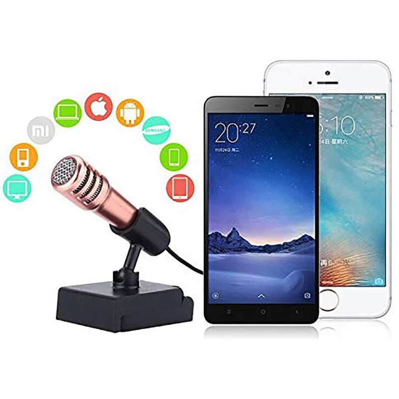 [AUSTRALIA] - Mini Microphone Portable Vocal/Instrument Microphone for Mobile Phone Laptop Notebook Apple iPhone Samsung Android（Blue） 