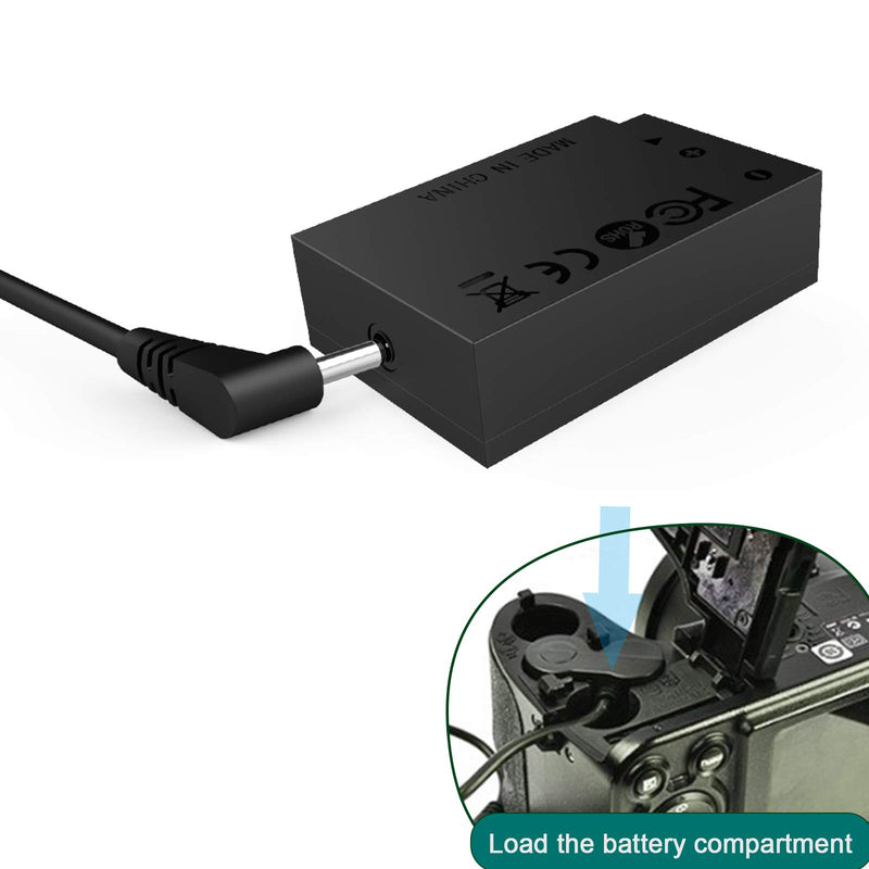 [AUSTRALIA] - F1TP ACK-E17 AC Power Adapter DR-E17 Dummy Battery Coupler Kit for Canon EOS M6 Mark II, EOS M6, EOS M5, EOS M3 Mirrorless Digital Cameras. 
