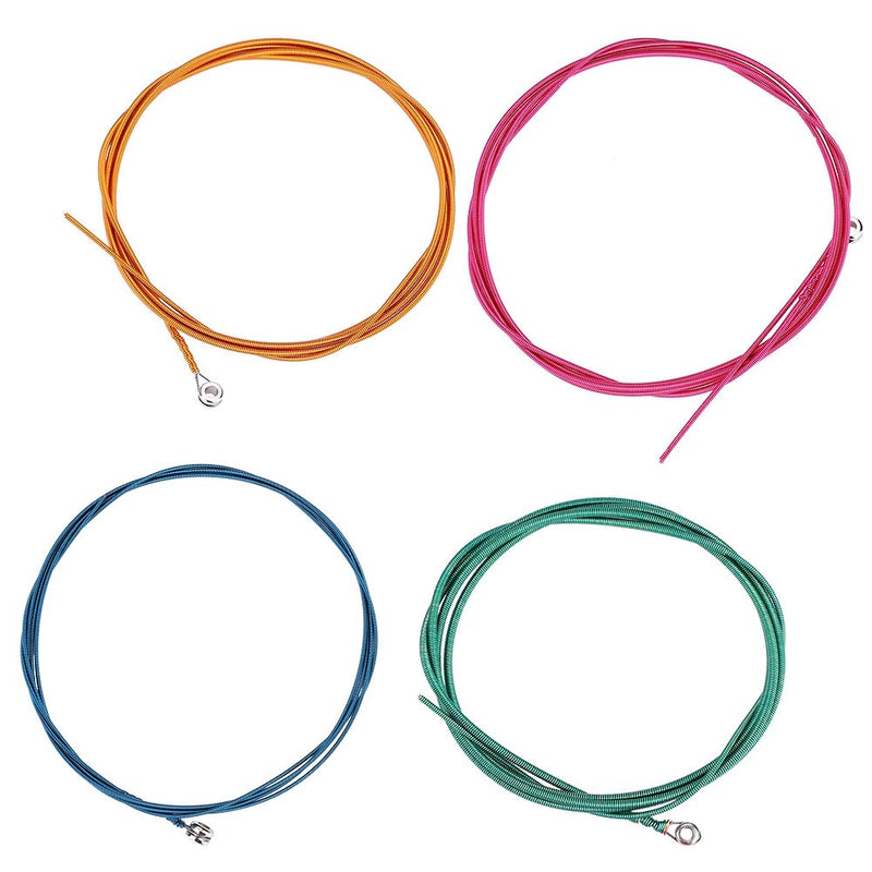 [AUSTRALIA] - Drfeify Metal Bass Strings, 4-String Metal Colorful Electric Bass Strings Instrument Bass Accessory and Part 