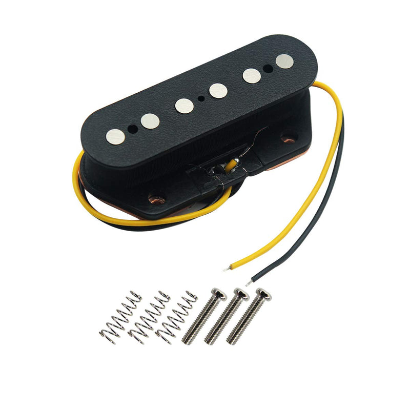 FLEOR Tele Pickups Alnico 5 Black Tele Bridge Pickup Fit Fender Telecaster Bridge Pickup Part