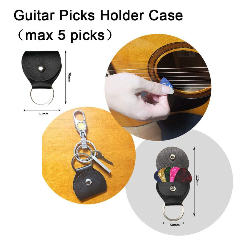 60Pcs Guitar Finger Protectors, 10 Guitar Picks, Pick Holder, Guitar Fingertip Protectors for Beginner Playing Ukulele Electric Guitar