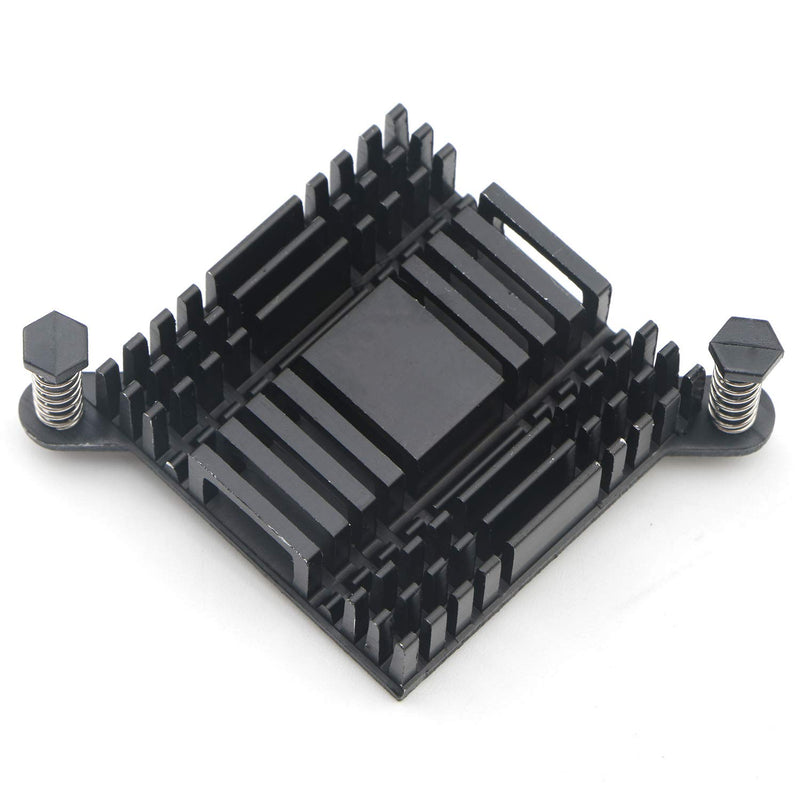 Unxuey Aluminum Computer PC North Bridge South Bridge Aluminum Heat Sink Radiator Cooling Fin Motherboard chip Cooler with Fixing Hole 6Pcs Set Black