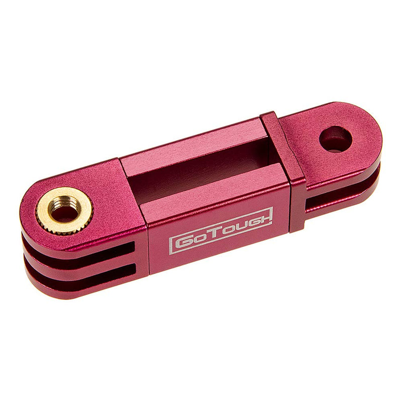 GoTough 45mm Red Extender Arm – Metal Straight Extension Arm Compatible with GoPro HERO3, HERO3+, HERO4, HERO5, HERO6, HERO7 2-Prong Mounting System - by Fotodiox Pro
