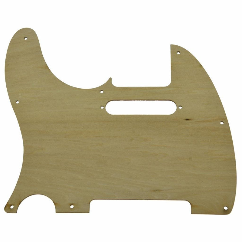 KAISH 8 Hole Floral Style Tele Maple Guitar Pickguard Wooden Scrach Plate for Fender Telecaster