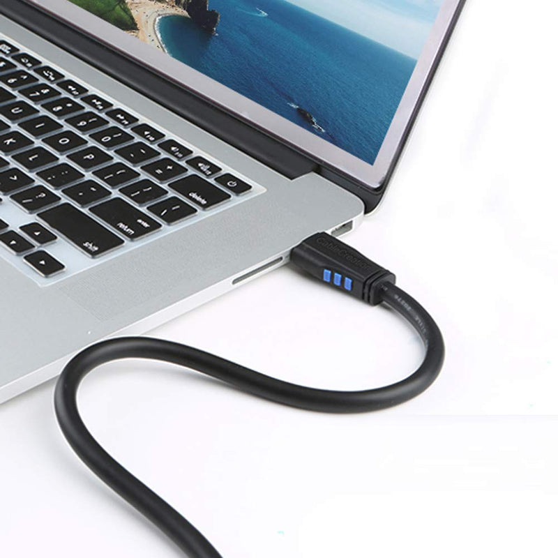 [AUSTRALIA] - HDMI Cable, CableCreation 10 Feet Upward Angle 270 Degree 4K HDMI 2.0 Cable with Gold Plated Connector, Support 4K (60Hz) Ultra HD, 3D Video, Ethernet, Audio Return Channel, Black 10ft 