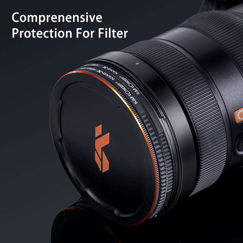 K&F Concept 52mm Circular Polarizers Filter & MC UV Protection Filter Kit (2 pcs) with Up & Down Lens Cap, 28 Multi-Layer Coatings HD CPL/UV Filter Set for Camera Lens (Nano-X Series)