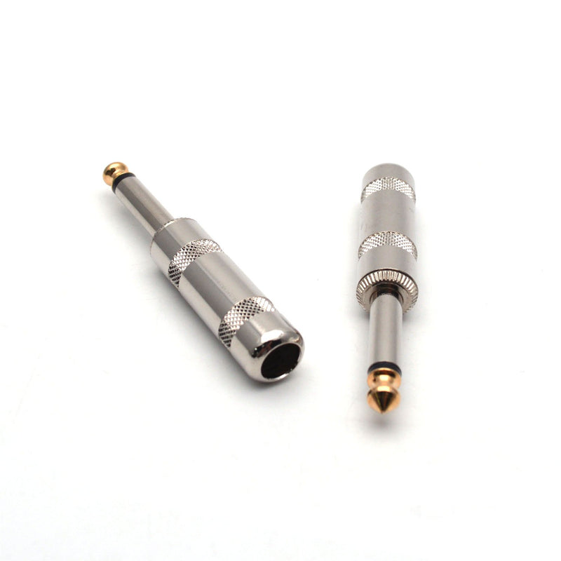 [AUSTRALIA] - Antrader Audio Premium Adapter 6.3mm Male 1/4" TS Mono Phone Plugs for Speaker Cables Solder Type Pack of 6 