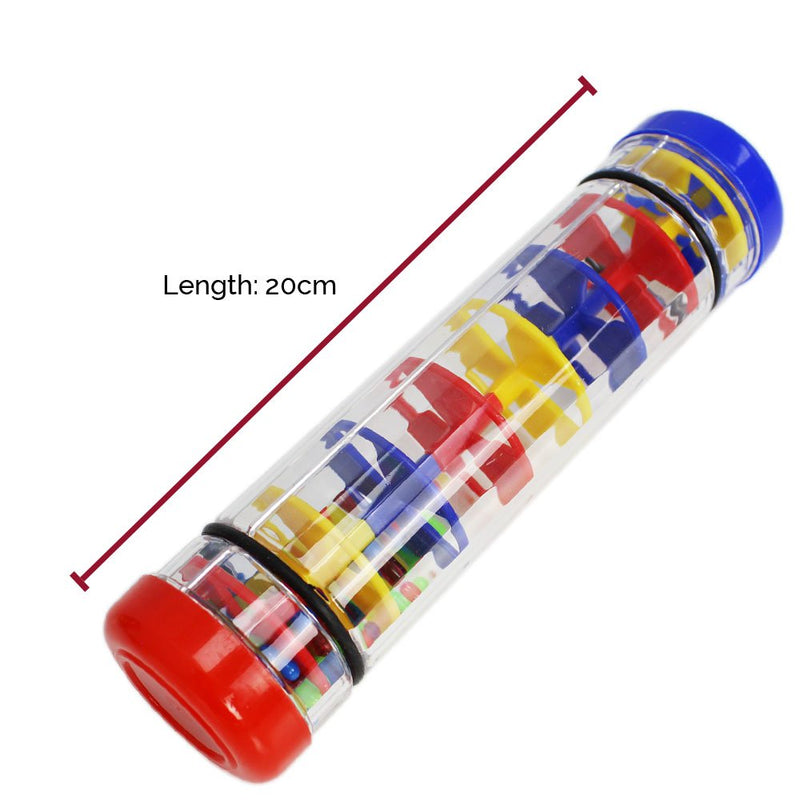 A-Star AP5301 Colourful Rainbomaker Plastic Rain Stick Rattle, 20cm - Small