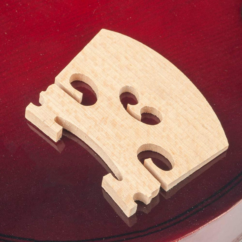 MUPOO 1/2 Violin Maple Bridge Violin Parts Fitted Violin Bridge (10 PCS)