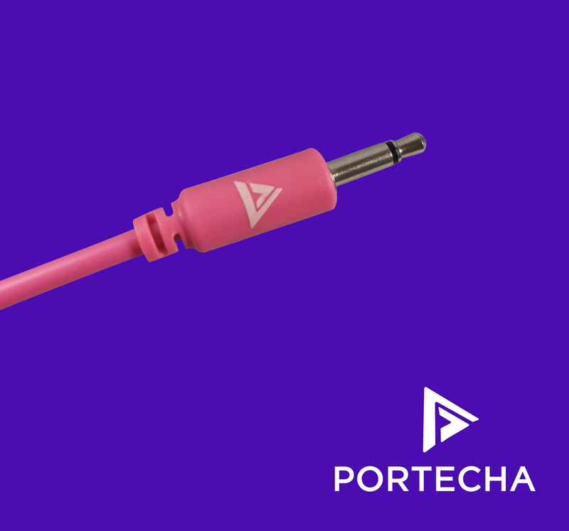 PORTECHA - Eurorack Cables (90cm, Colourful, 8) 90cm