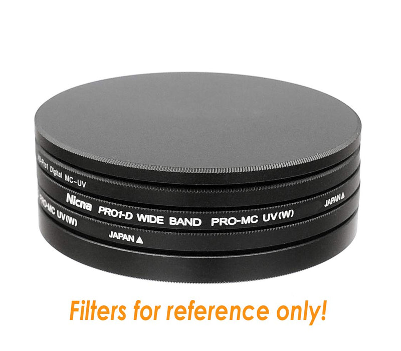 Fotasy 58mm Metal Filter Stack Caps, Filter Stack 58mm, Aluminum Alloy, Slim Stack fits 58mm UV CPL Fader ND Filter