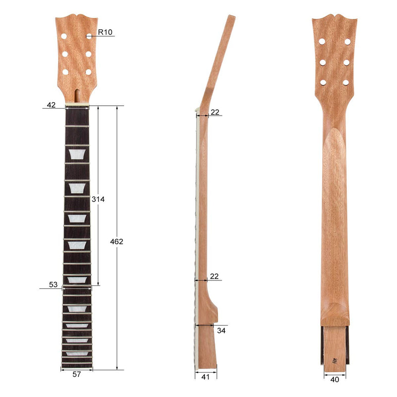 Electric Guitar Neck DIY For Gibson Les Paul LP Guitars Parts Replace 22 Frets (MI2670) MI2670