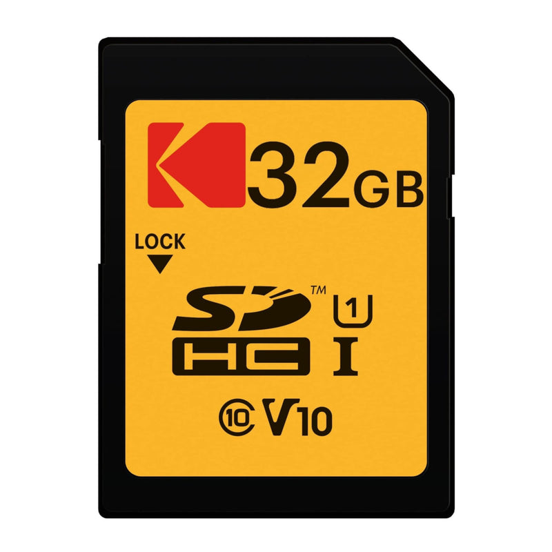 KODAK 32GB Class 10 UHS-I U1 SDHC Memory Card (10-Pack) with Focus All-in-One High-Speed USB 2.0 Card Reader Bundle (11 Items)