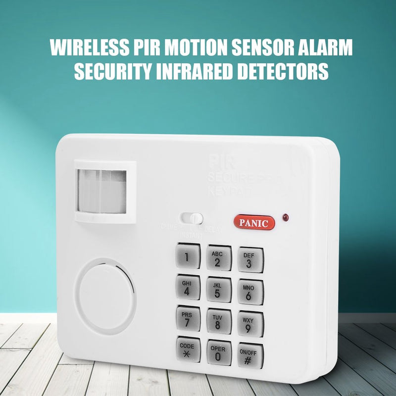 105DB Password Wireless Home Security Emergency Keypad Alarm Siren, Zerone 105° Alarm PIR Motion Sensor Detectors Door Window Home Security System