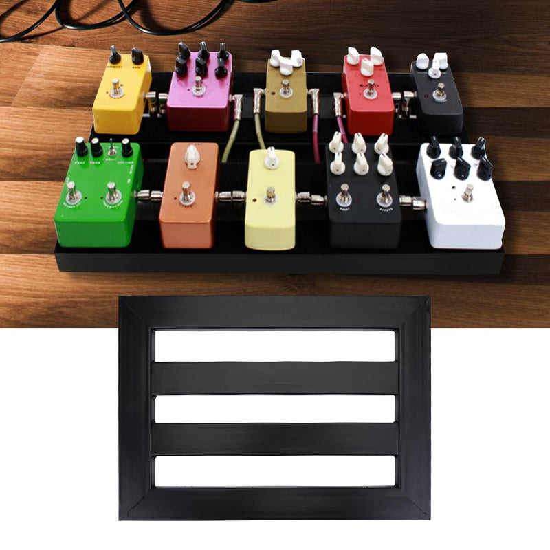 Guitar Effect Pedal Board Alloy Non Slip Pedalboard with Sticking Tape for Guitar Pedals Replacement M