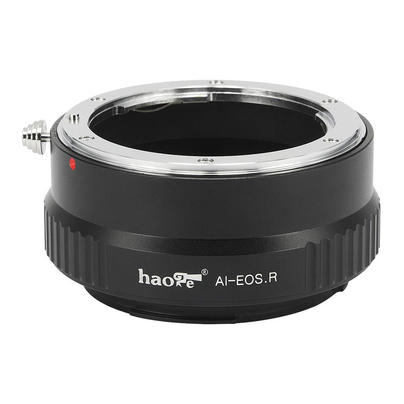 Haoge Manual Lens Mount Adapter for Nikon Nikkor F/AI/AIS/D Lens to Canon RF Mount Camera Such as Canon EOS R