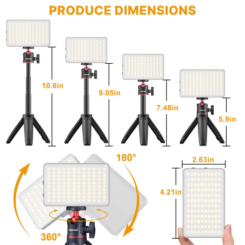 VIJIM Video Conference Lighting Kit,Zoom Lighting for Computer Video Conferencing with Suction Cup and Tripod Stand,Computer Laptop Lamp for Zoom Calls/Remote Working/Online Meeting