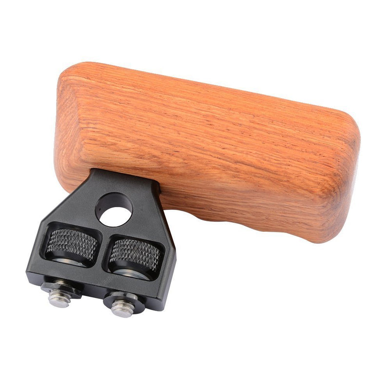 CAMVATE DSLR Wooden Handle for Right Grip Mount Support for DV Video Cage Rig(Right Hand) Medium (Pack of 1)