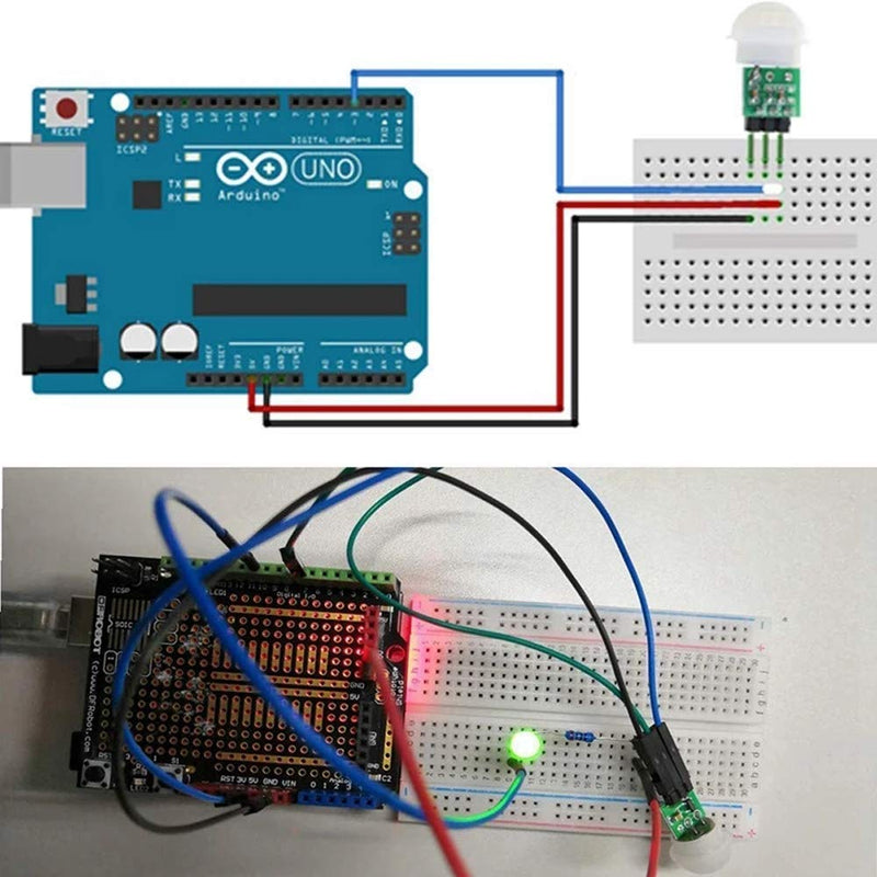 Onyehn IR Pyroelectric Infrared PIR Motion Sensor Detector Modules DC 2.7 to 12V(Pack of 2pcs)