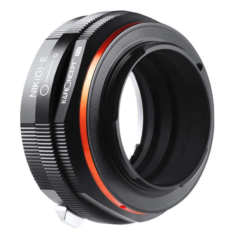 K&F Concept Lens Mount Adapter, G Mount F/AI/G Lens to E-Mount/NEX Camera Body Mount Adapter with Matting Varnish Design