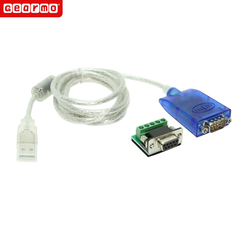 Gearmo Pro 5ft. USB to RS-485/422 Serial Adapter FTDI Chip - Windows 10 Supported