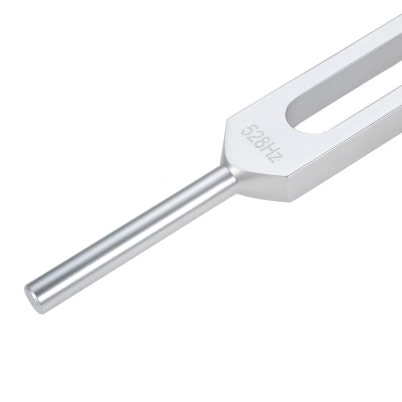 Dreld 528 Hz Tuning Fork with Silicone Hammer and Bag for DNA Repair Healing, Sound therapy, Perfect Healing, Musical Instrument, Balancing, Healers, Vibration