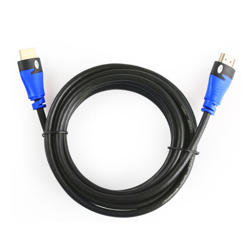 HDMI Cable,SHD HDMI 2.0 High Speed HDMI Cord UHD 18Gbps Support 4K 3D 1080P Ethernet Audio Return CL3 Rated Gold Plated Connectors-30Feet 30Feet Blue