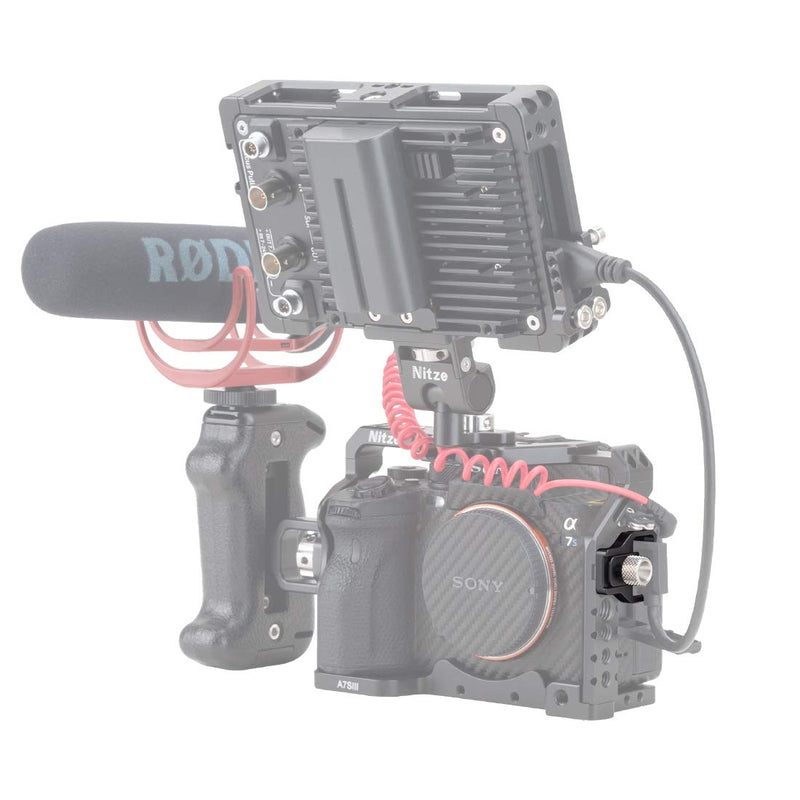 Nitze HDMI Cable Clamp A7SIII Cage Camera Cage Clamp Compatible for Sony A7S III Cage - PE22
