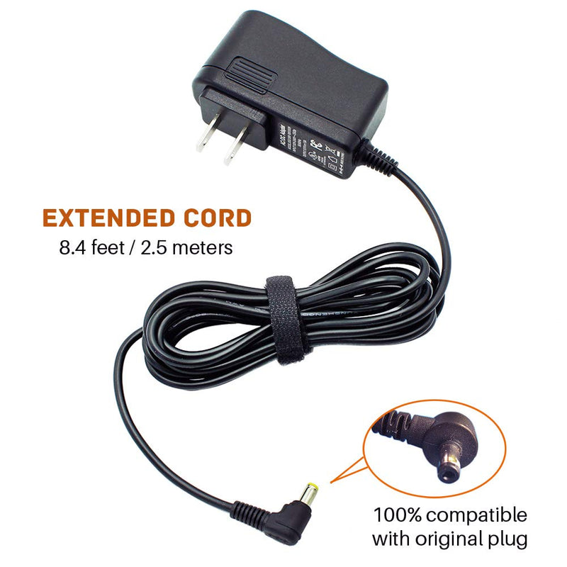 9.5V AC/DC Adapter for Casio ADE95100LU - UL Listed Power Supply Charger for Casio Piano Keyboard - Only Compatible for Listed Models (8.4 Ft Long Cord)