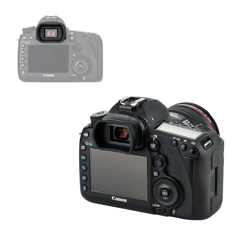 JJC Eg Soft Extended Eyecup Eyepiece Eyeshade for Canon EOS 1D X Mark II 1Ds Mark III 1D Mark IV 1D Mark III 5D Mark IV 5D Mark III 5DS R 7D Mark II 7D Viewfinder Replaces Canon Eg Eye Cup