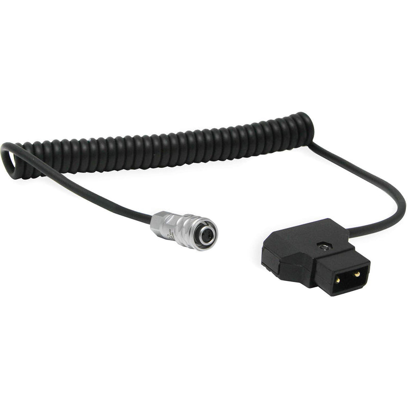 Coiled D-Tap to BMPCC 4K Power Cable,Flexiable Charging Cable Compatible with BMPCC 4K Blackmagic Pocket Cinema Camera