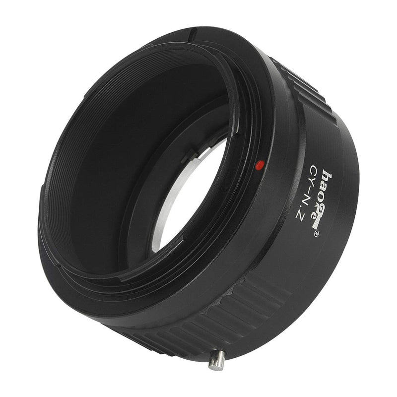 Haoge Manual Lens Mount Adapter for Contax/Yashica C/Y CY Mount Lens to Nikon Z Mount Camera Such as Z6 Z7