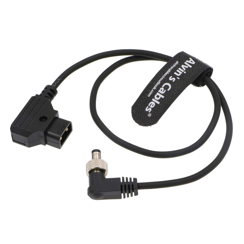 Alvin's Cables D-Tap to Locking DC 5.5 2.1 Atomos Monitor Power Cable for Video Devices PIX-E7 PIX-E5 7 Touchscreen Display Hollyland Mars 400s Right Angle Lock DC to Dtap 60cm