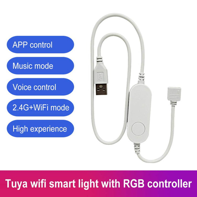 RTNLIT Smart Wireless WiFi RGB LED Controller APP Remote Voice Control for LED Strip Lights