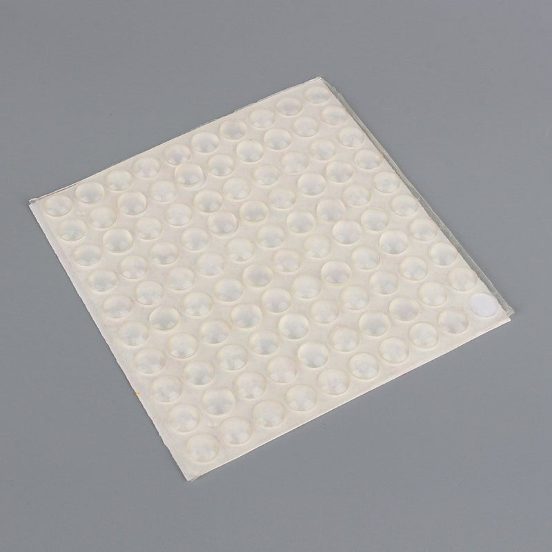 Akozon Clear Adhesive Bumper Pads 100Pcs Self Adhesive Silicone Feet Semicircle Bumpers Door Furniture Pad 8x2.5mm